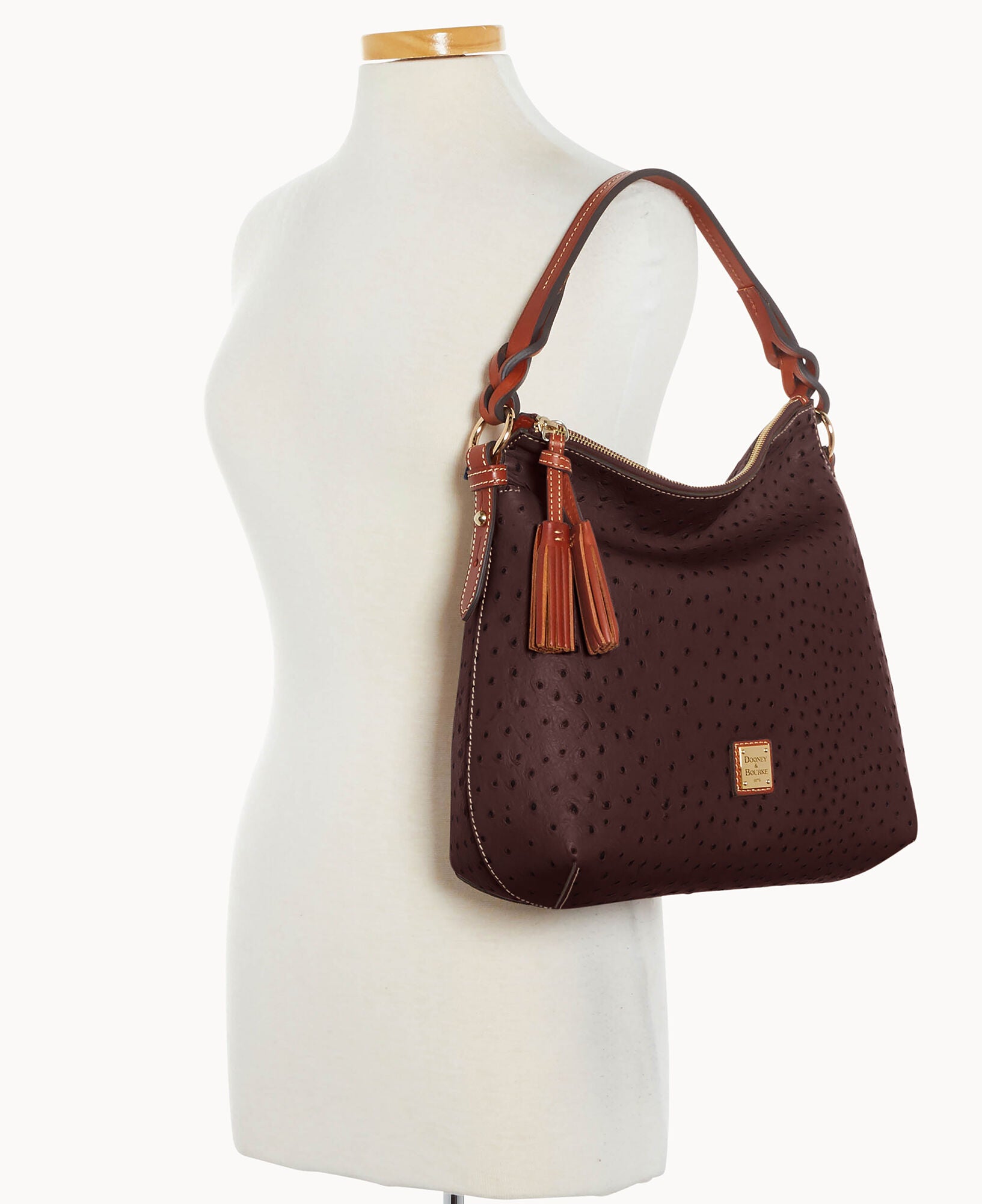 Ostrich Twist Strap Hobo - Image 16
