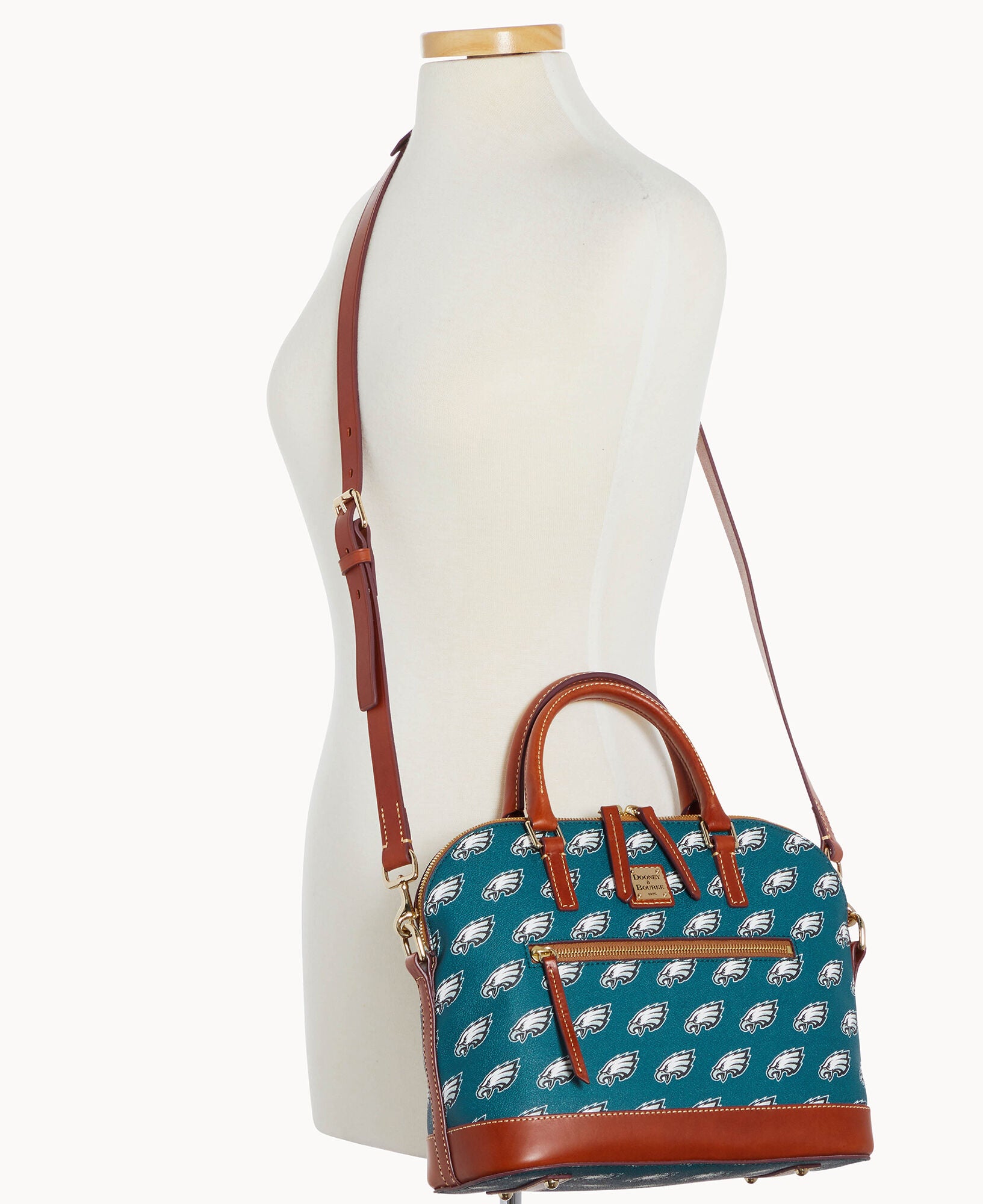NFL Eagles Domed Zip Satchel - Image 4