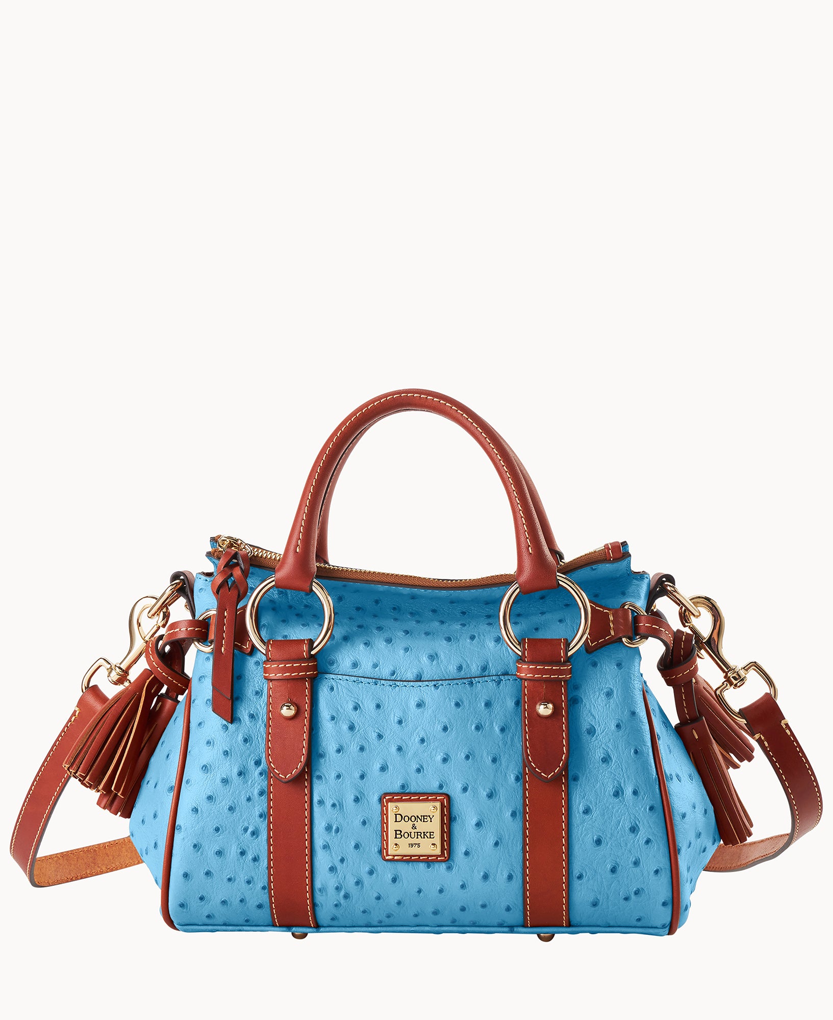 Ostrich Satchel With Pocket - Image 25